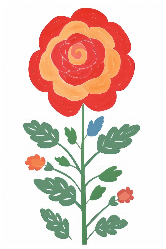 Rose flower rose plant red. AI generated Image by rawpixel.
