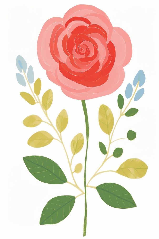 Rose flower rose art pattern. AI generated Image by rawpixel.