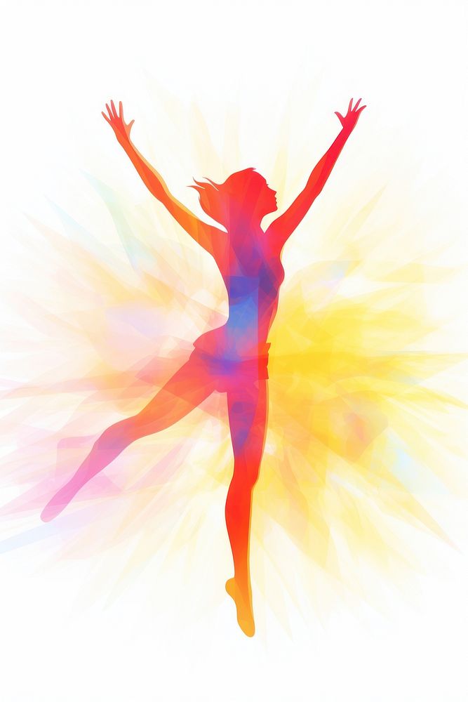Spiritual dancing ballet flexibility. AI generated Image by rawpixel.