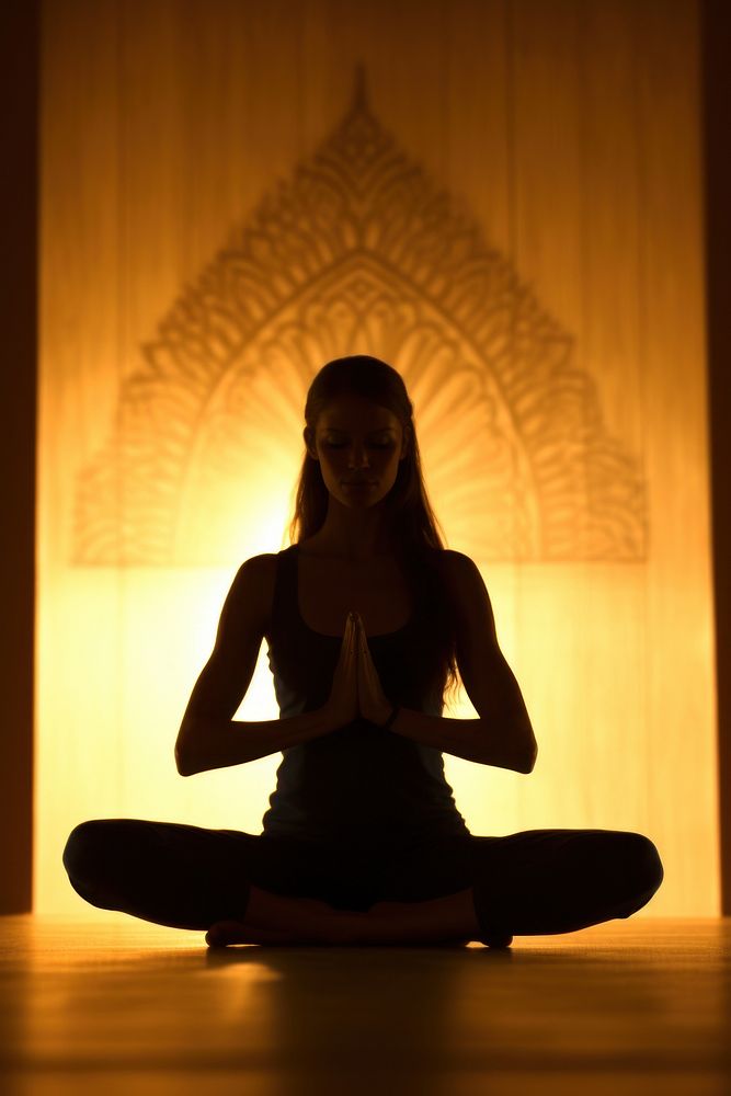 Spiritual yoga sports light. AI generated Image by rawpixel.