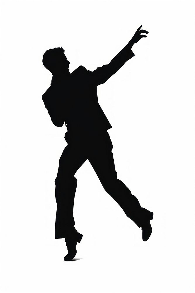 Man dancing silhouette sports adult. AI generated Image by rawpixel.