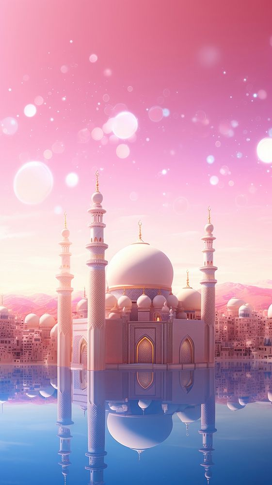 Ramadan architecture building spirituality. AI generated Image by rawpixel.