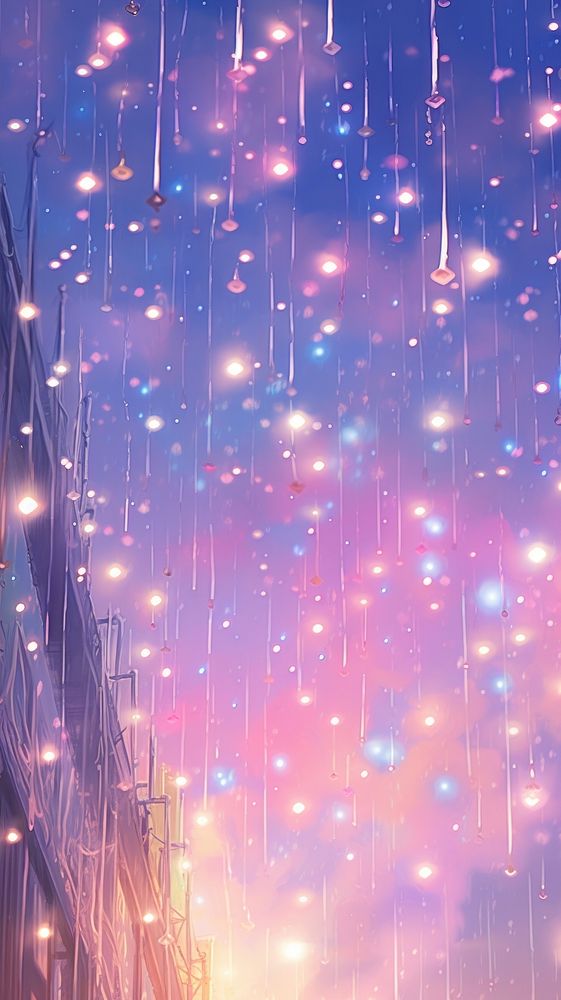 Rain backgrounds outdoors confetti. AI generated Image by rawpixel.