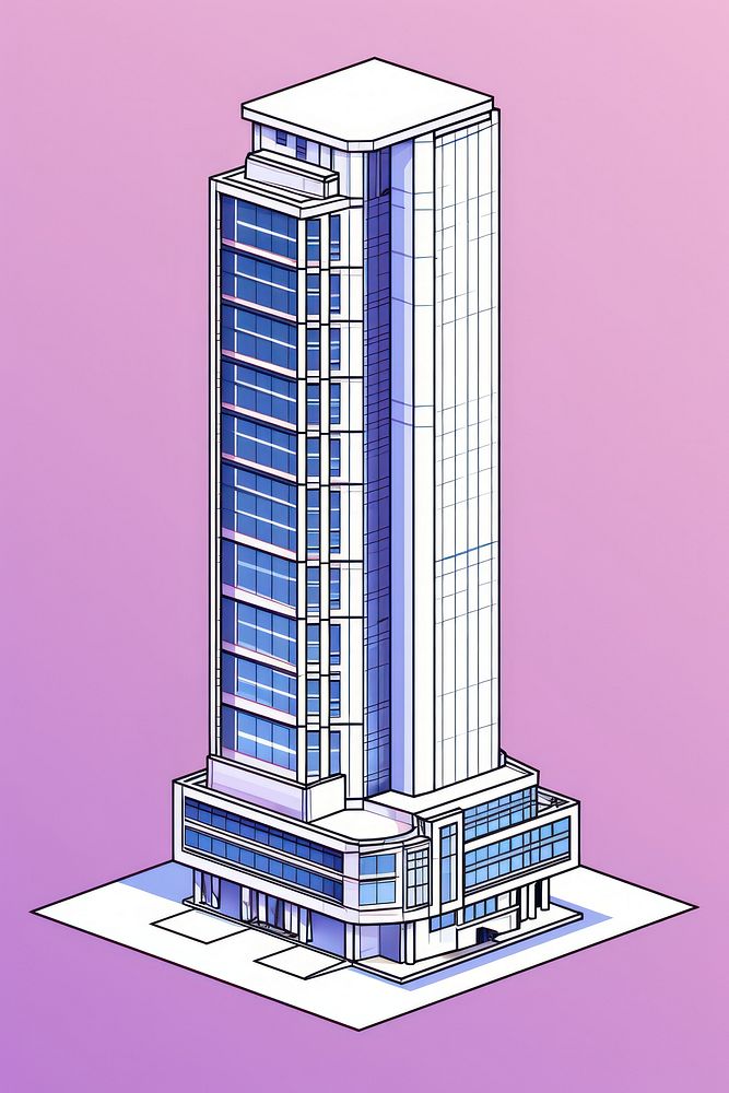 Tall office building architecture skyscraper outdoors. AI generated Image by rawpixel.