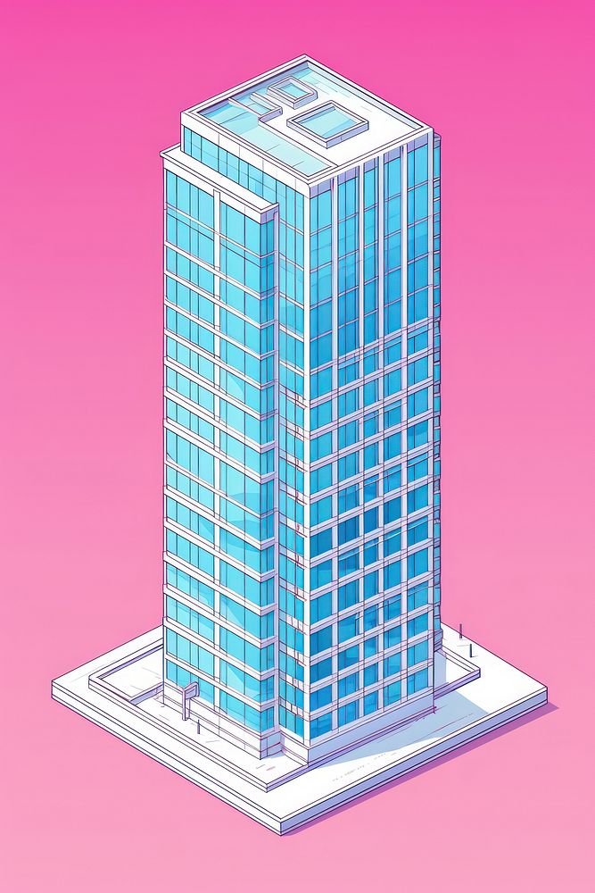 Tall office building architecture skyscraper tower. AI generated Image by rawpixel.