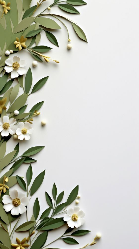 Olive color flower backgrounds plant. AI generated Image by rawpixel.