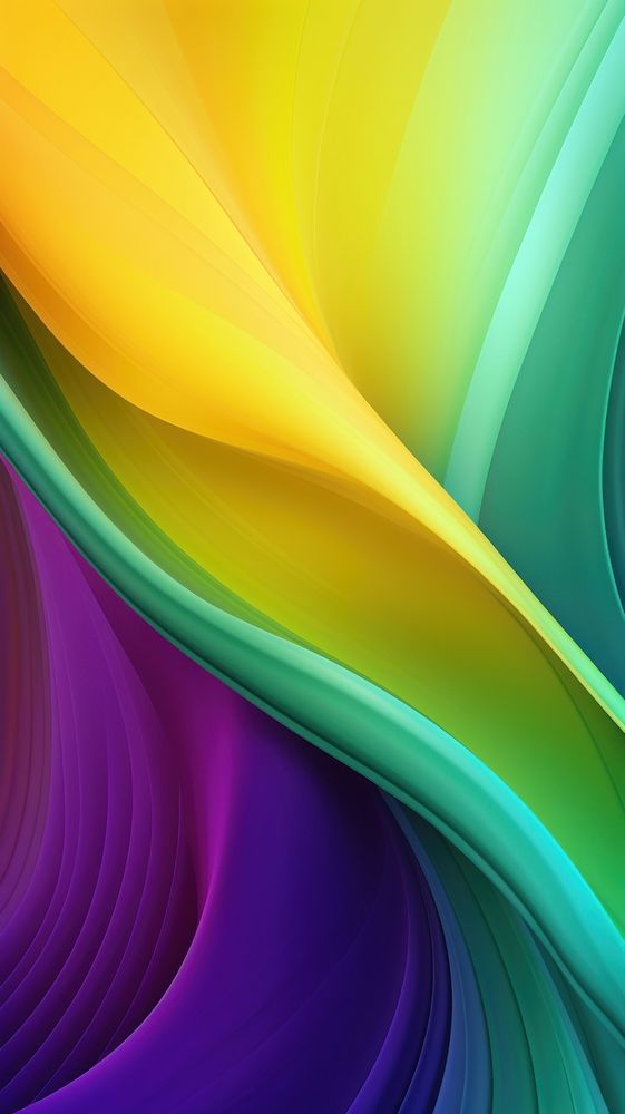 Yellow and green and purple pattern flowing backgrounds. AI generated Image by rawpixel.