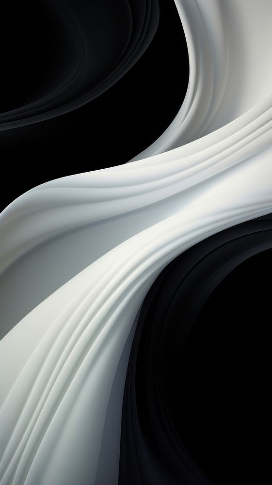Black and white pattern flowing backgrounds. AI generated Image by rawpixel.