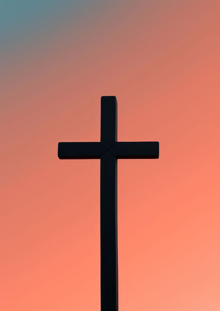 A cross symbol spirituality catholicism. AI generated Image by rawpixel.