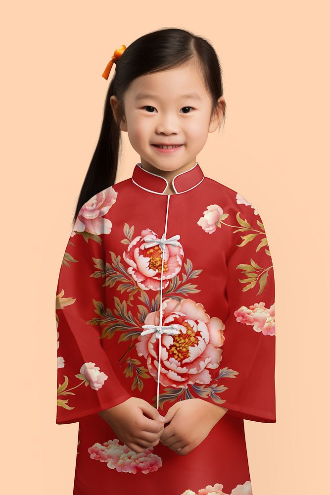 Girl's Chinese qipao, cheongsam traditional clothes