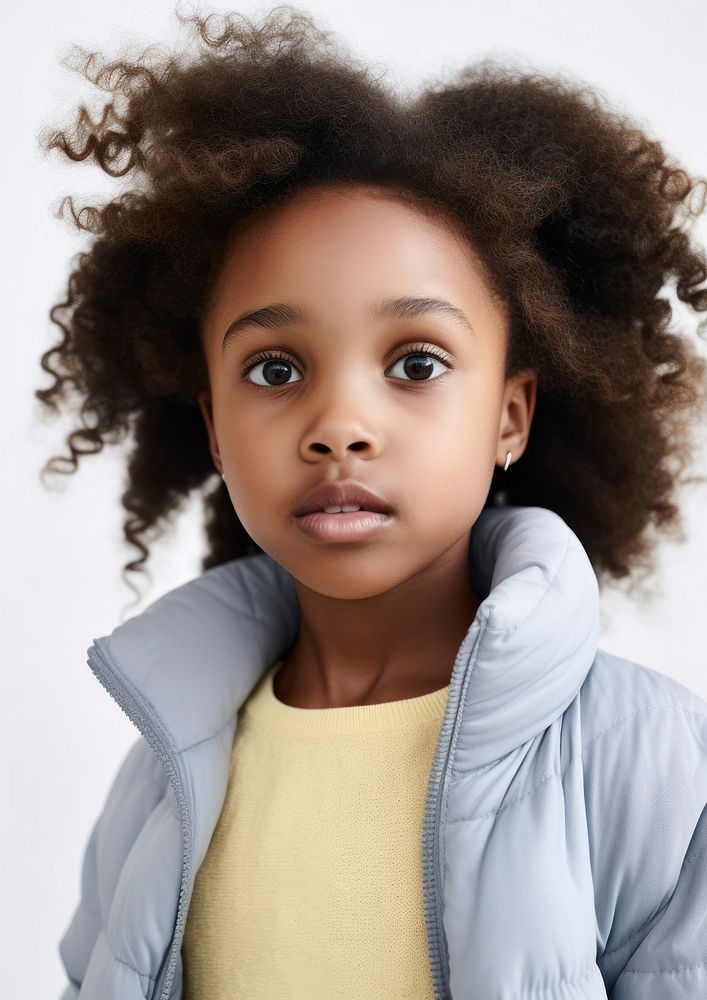 A little black girl portrait photography child baby. AI generated Image by rawpixel.