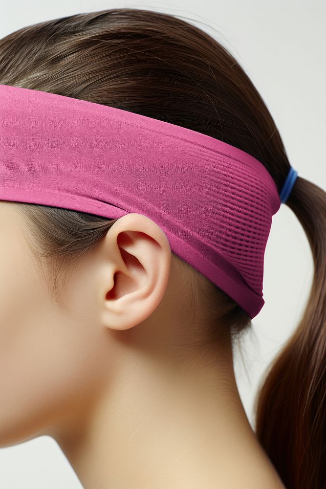 Pink sports headband
