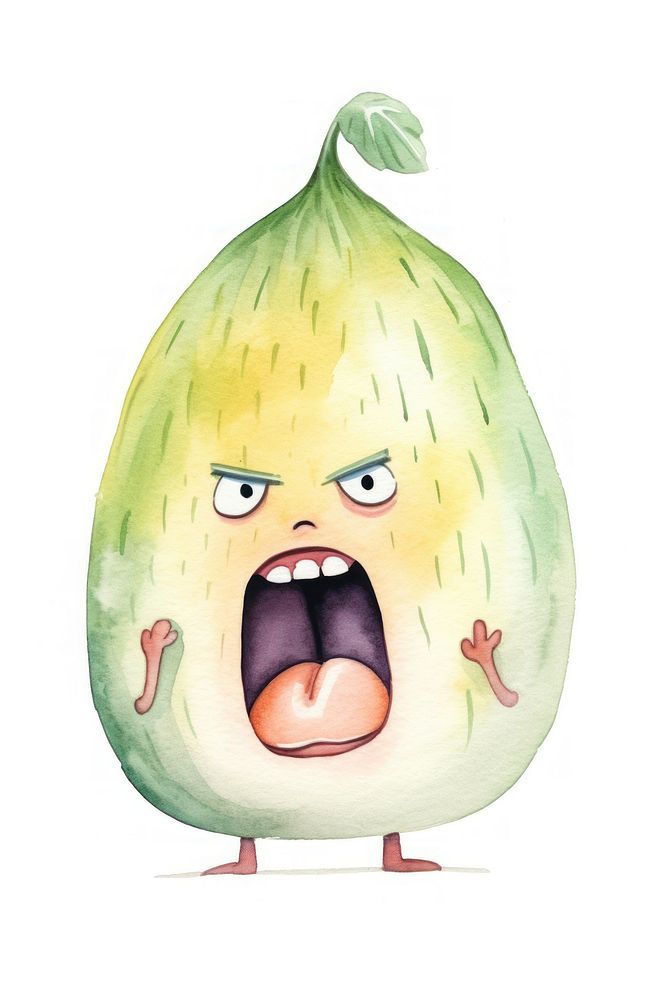 Angry onion screaming food anthropomorphic vegetable. AI generated Image by rawpixel.