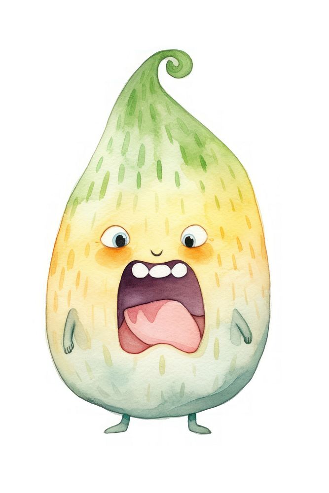 Angry onion screaming vegetable gourd food. AI generated Image by rawpixel.