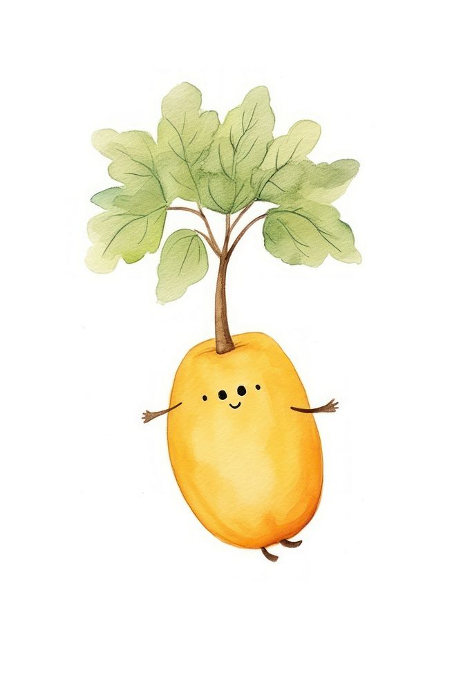 Butternut squash jumping fruit plant pear. AI generated Image by rawpixel.