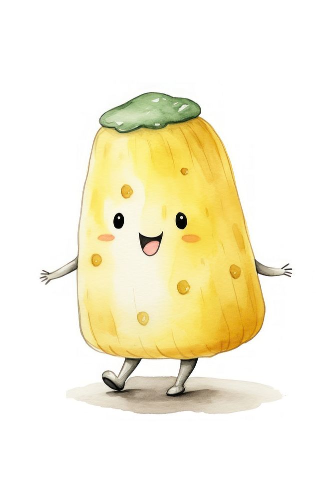 Dancing cheese food white background anthropomorphic. AI generated Image by rawpixel.