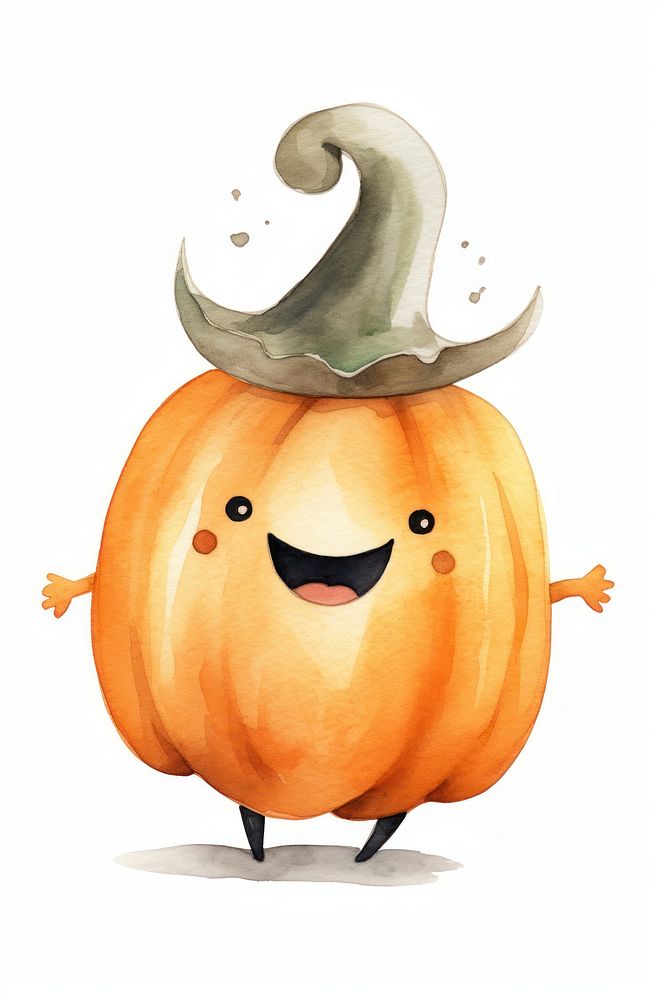 Pumpkin dancing vegetable food rat. AI generated Image by rawpixel.