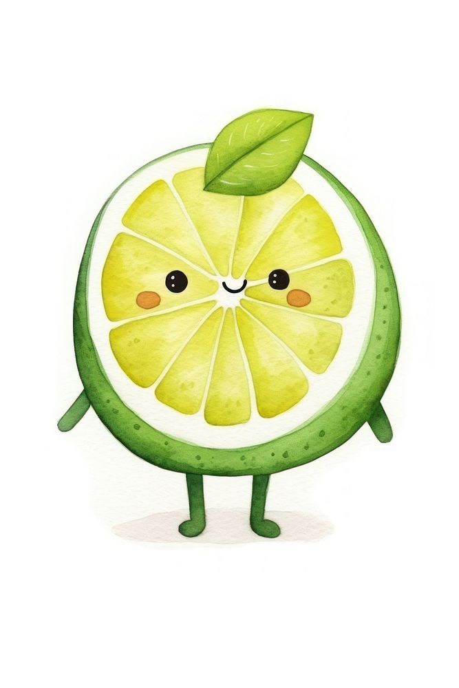 Sliced lime dancing grapefruit lemon plant. AI generated Image by rawpixel.