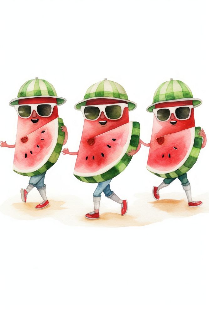 Watermelon glasses sunglasses fruit. AI generated Image by rawpixel.