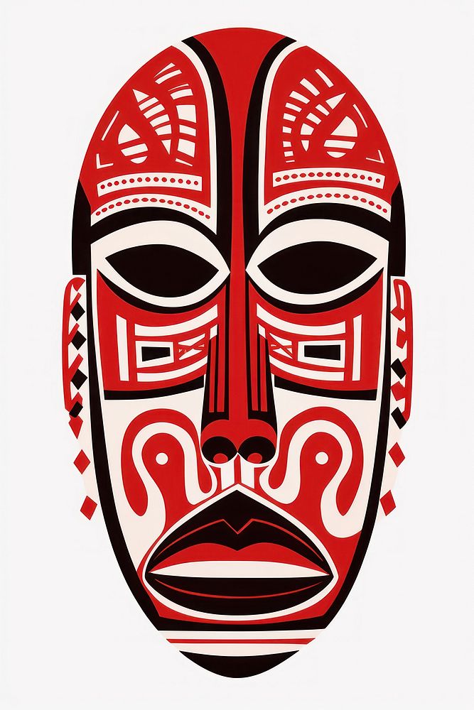 African mask art creativity headgear. AI generated Image by rawpixel.