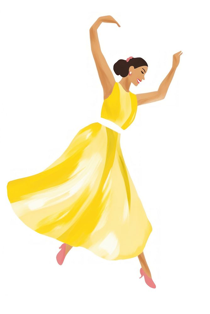 Woman dance dancing white background entertainment. AI generated Image by rawpixel.