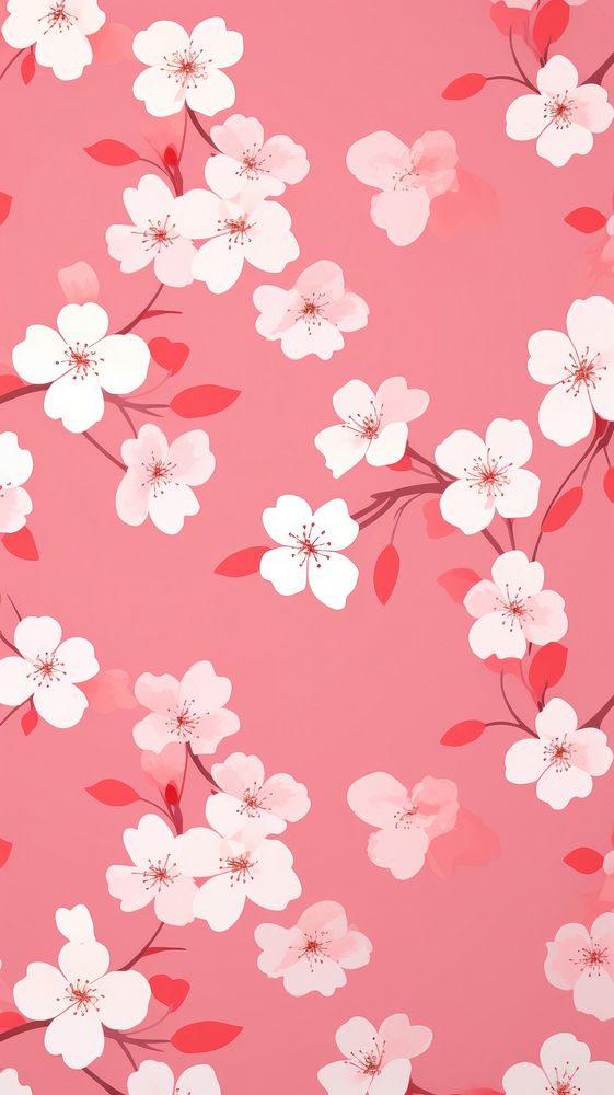 Sakura flower backgrounds wallpaper. AI generated Image by rawpixel.