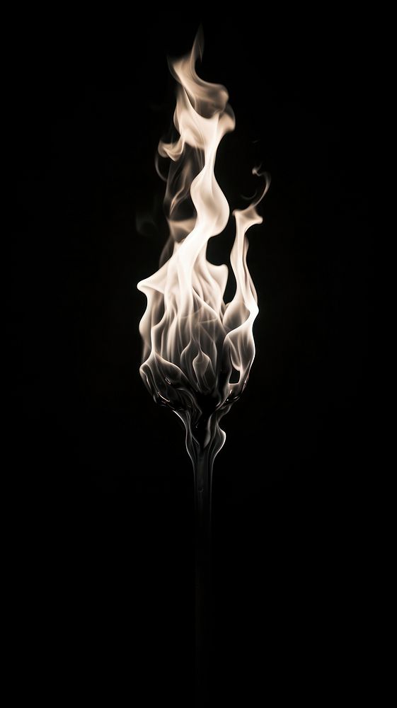 Black burning flame light fire exploding. AI generated Image by rawpixel.