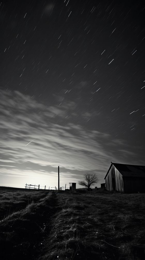 Night sky architecture building outdoors. AI generated Image by rawpixel.