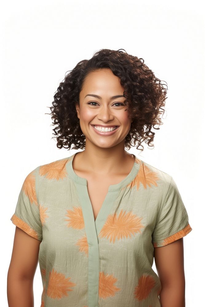 Smiling samoan woman blouse smile adult. AI generated Image by rawpixel.