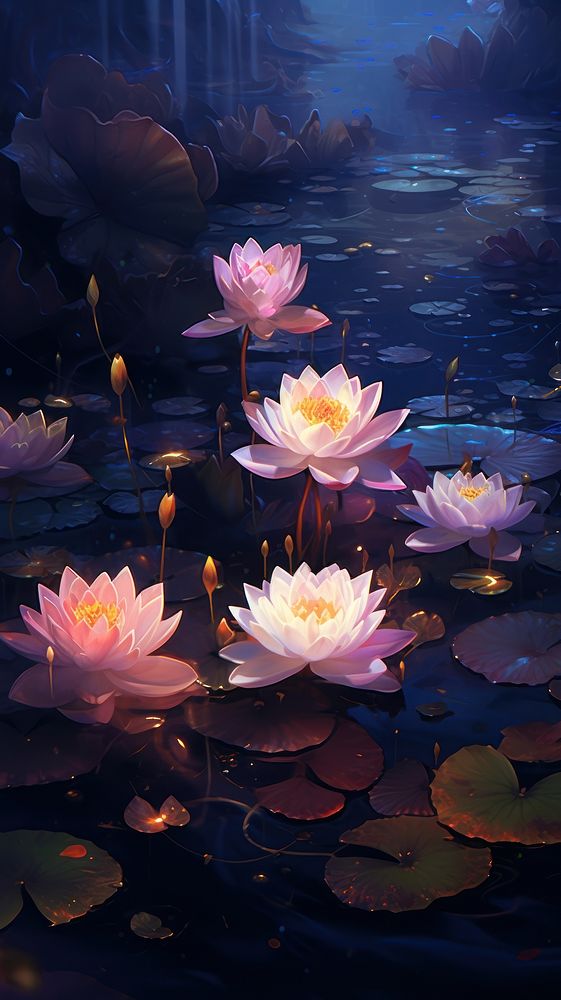 Lotus flower outdoors nature. AI generated Image by rawpixel.