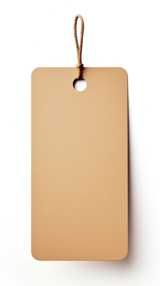 Brown paper long rectangle white background accessories simplicity. AI generated Image by rawpixel.