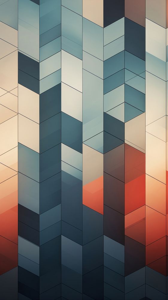 Geometric architecture building pattern. AI generated Image by rawpixel.