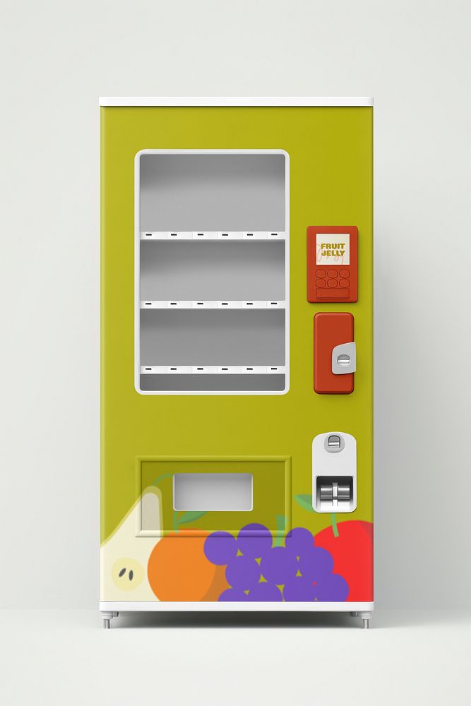 Vending machine mockup psd