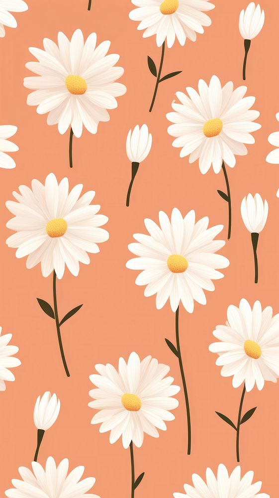 Daisies backgrounds wallpaper pattern. AI generated Image by rawpixel.