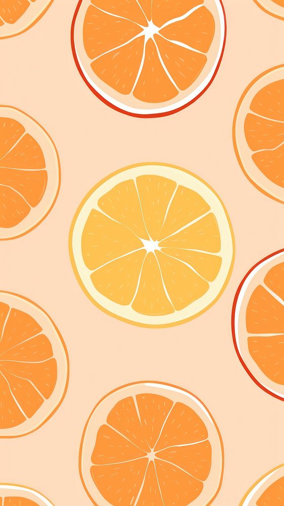 Slice of orange backgrounds grapefruit pattern. AI generated Image by rawpixel.