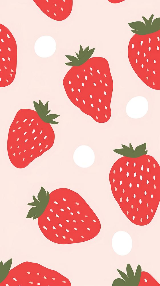 Strawberry backgrounds pattern fruit. | Free Photo Illustration - rawpixel