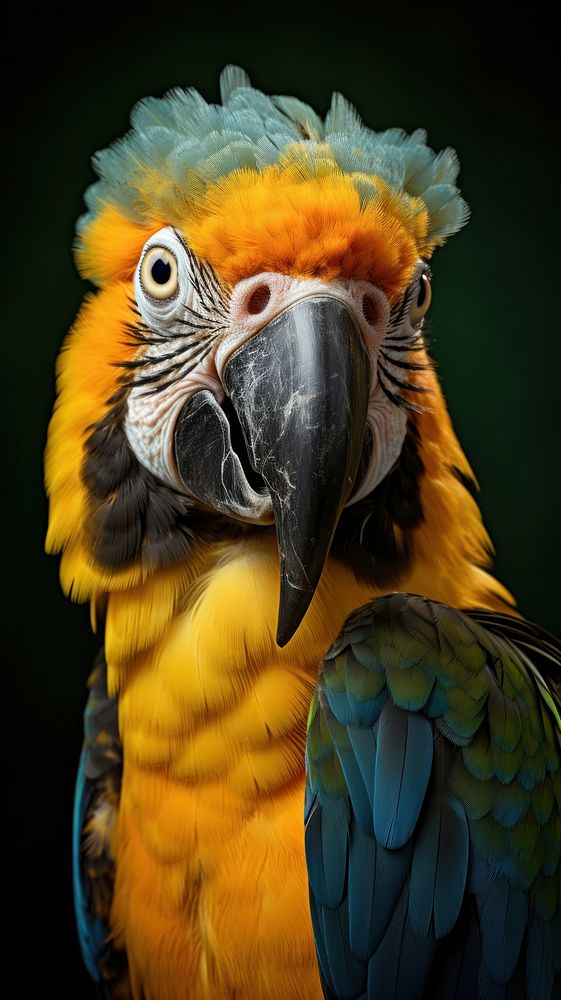 Parrot animal bird portrait. AI generated Image by rawpixel.