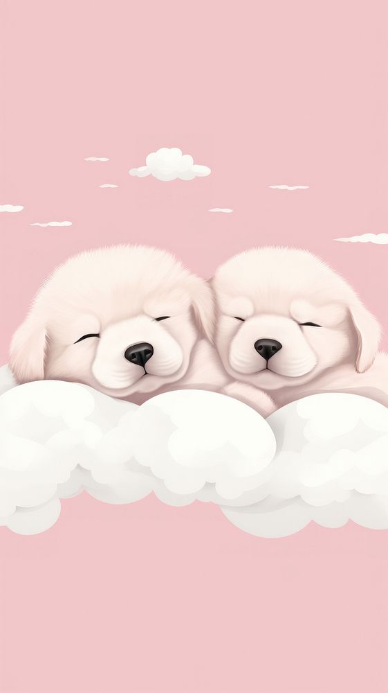 Puppies cartoon animal dog. AI generated Image by rawpixel.