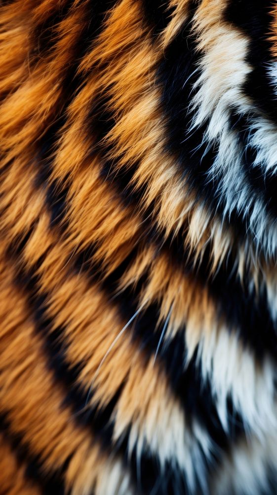 Tiger fur wildlife animal mammal. AI generated Image by rawpixel.