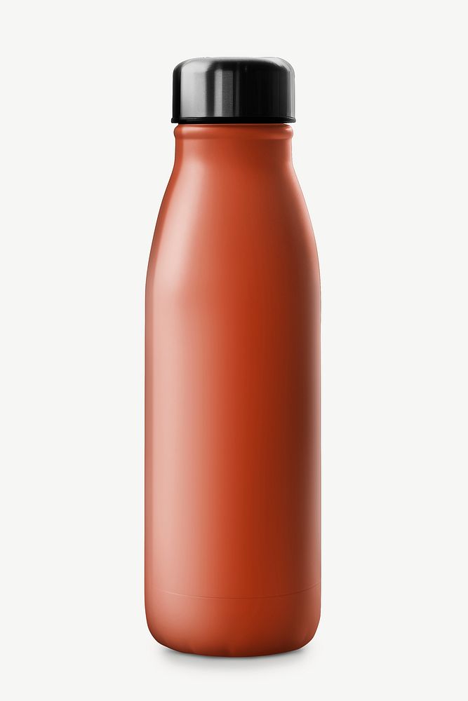 Insulated water bottle mockup psd