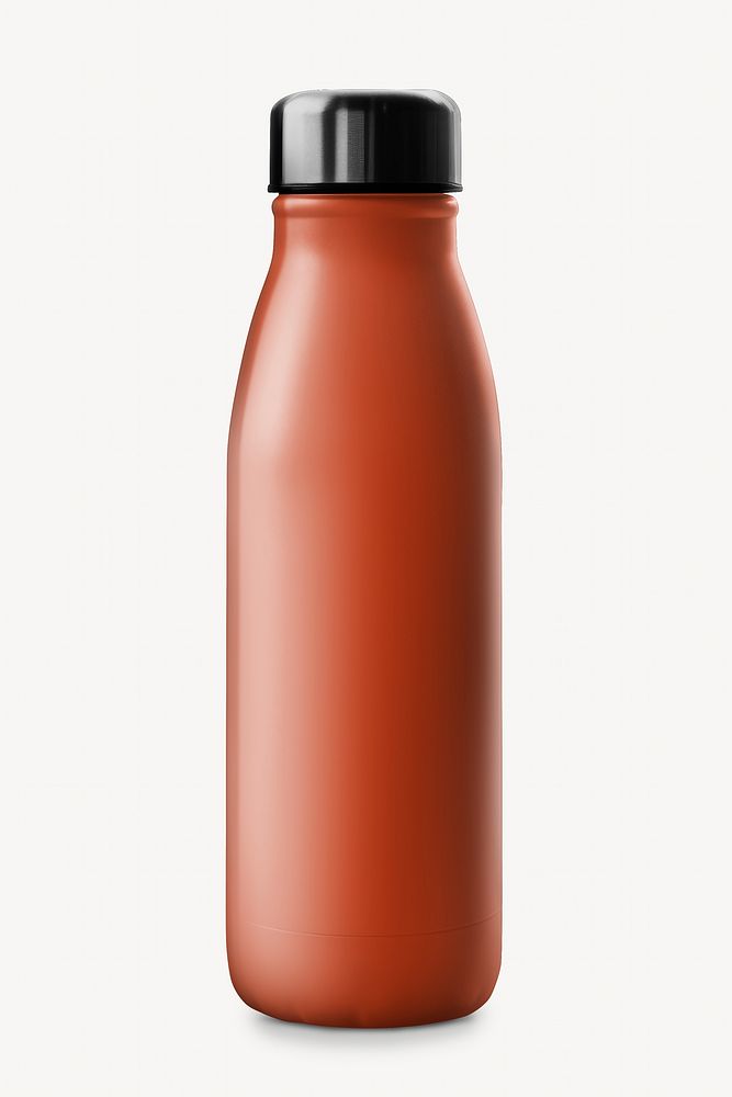 Dull red insulated water bottle