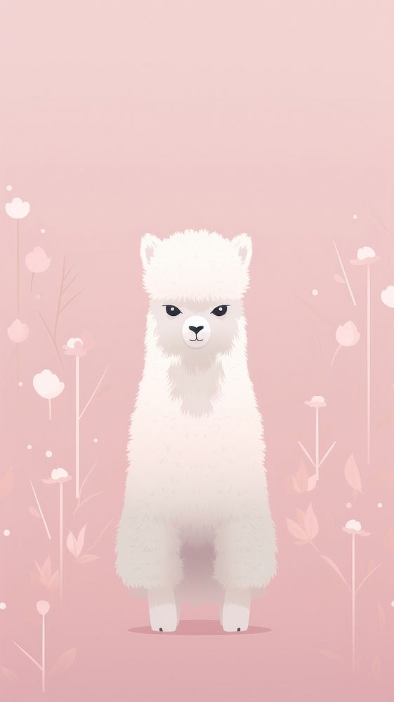 Alpaca animal mammal cute. AI generated Image by rawpixel.
