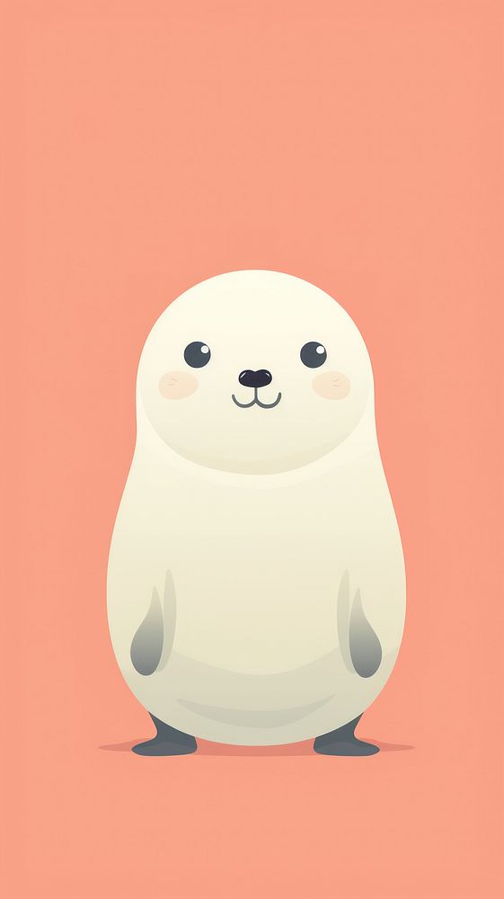 Seal animal cute anthropomorphic. AI generated Image by rawpixel.