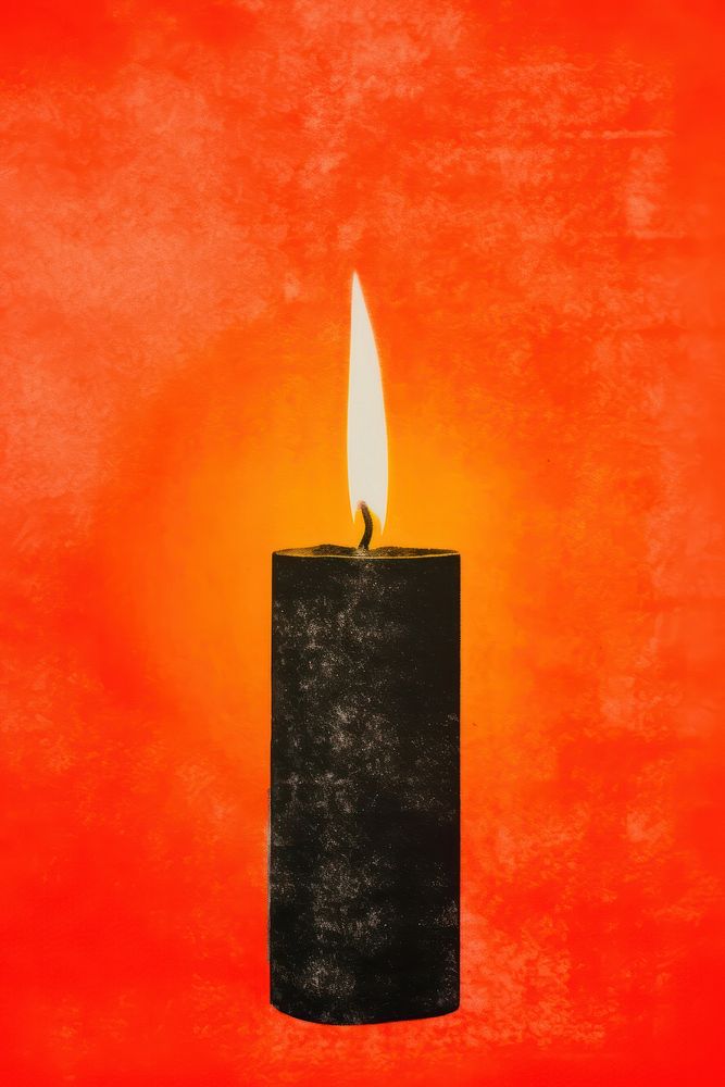 Candle fire red cylinder. AI | Premium Photo Illustration - rawpixel