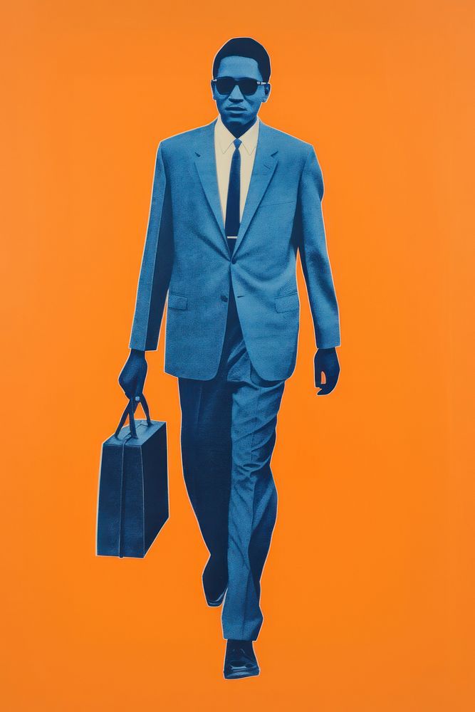 Businessman adult sign bag. AI generated Image by rawpixel.