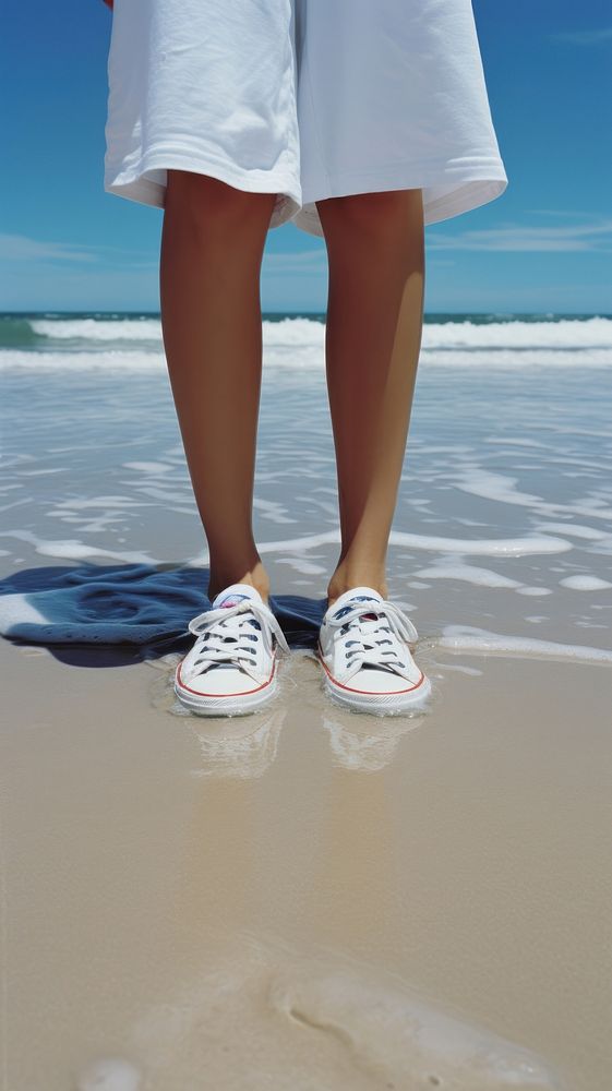 Beach footwear outdoors fashion. AI generated Image by rawpixel.