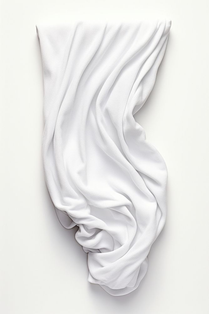 Wrinkled white white background single object. AI generated Image by rawpixel.