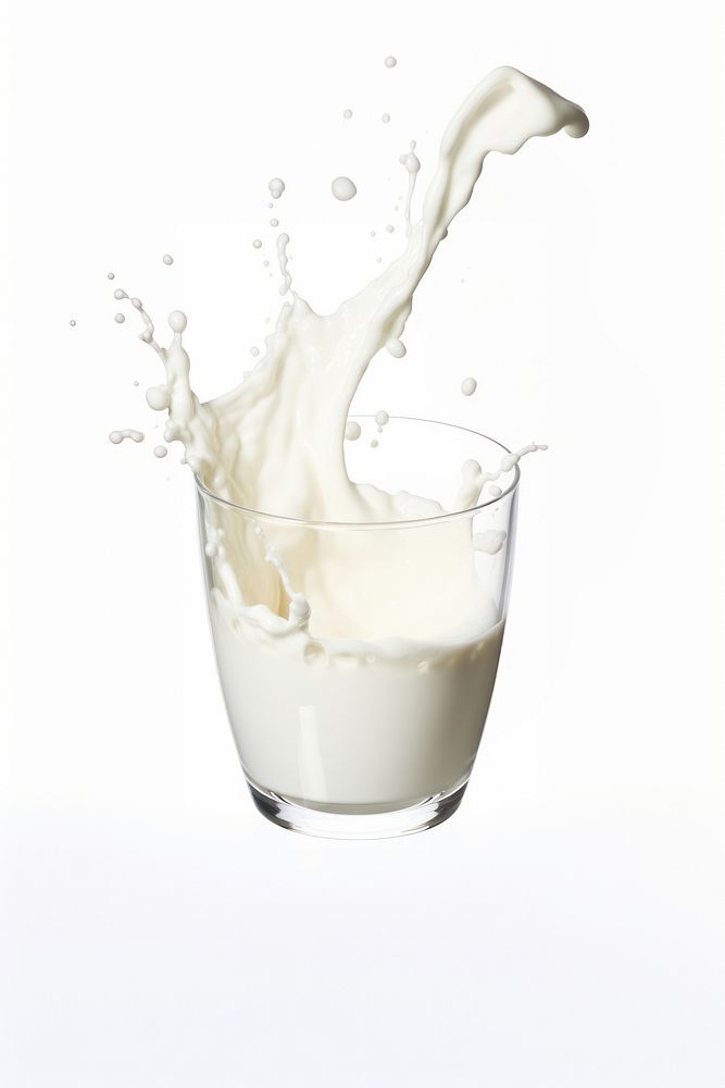 Milk dairy glass white. AI generated Image by rawpixel.