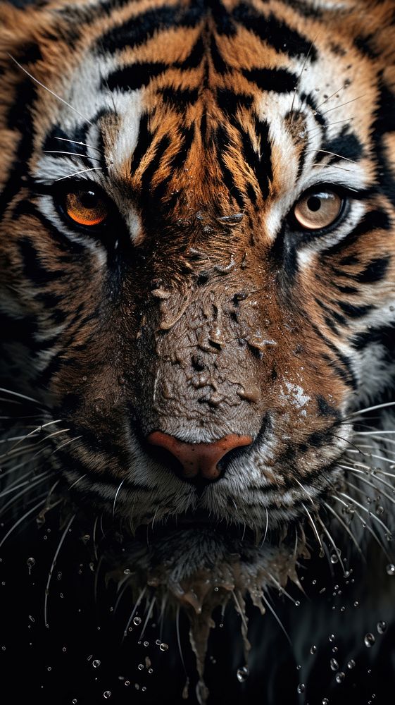 Tiger animal wildlife portrait. AI generated Image by rawpixel.
