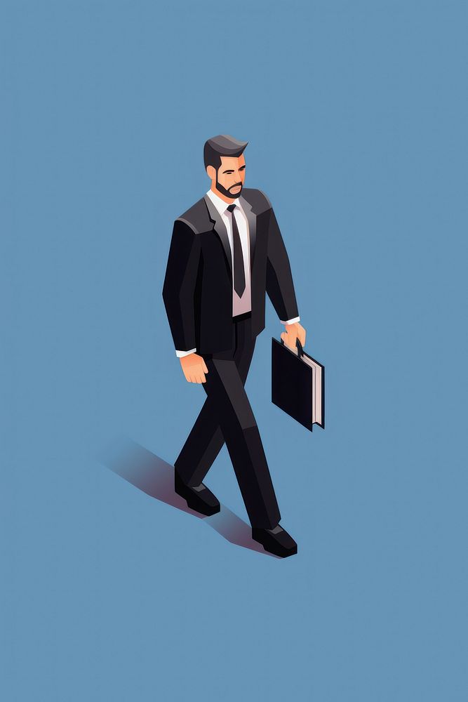 Businessman isolated adult accessories briefcase. AI generated Image by rawpixel.